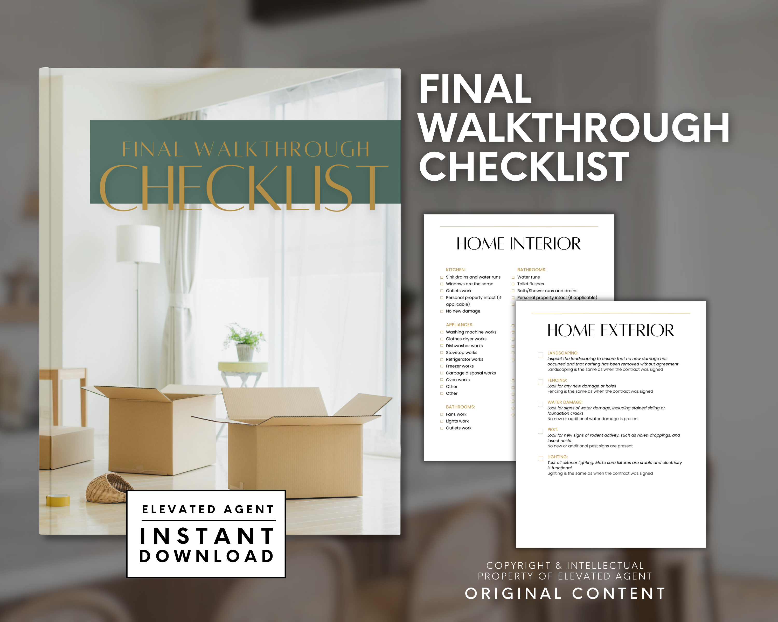 Final Walkthrough Checklist - Exclusive Design Style