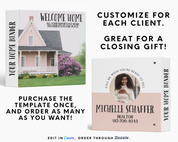 Realtor Closing Gift, Home Binder, Real Estate Client Closing Guide, Home Buyer Packet, Client Exit Packet, Real Estate Template, Canva