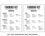 Real Estate Farming Kit, Real Estate Bundle, Realtor Marketing Plan, Newsletter Template, Real Estate Postcard, Neighborhood Farming, Mailer