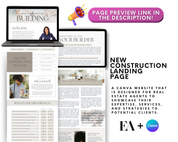 New Construction Landing Pages - Peaceful Design Style