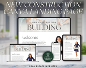 New Construction Landing Pages - Peaceful Design Style