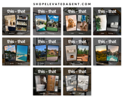 This or That Social Media Posts, Real Estate Social Media, Realtor Instagram, Real Estate Marketing, Social Media Planner, Canva Template