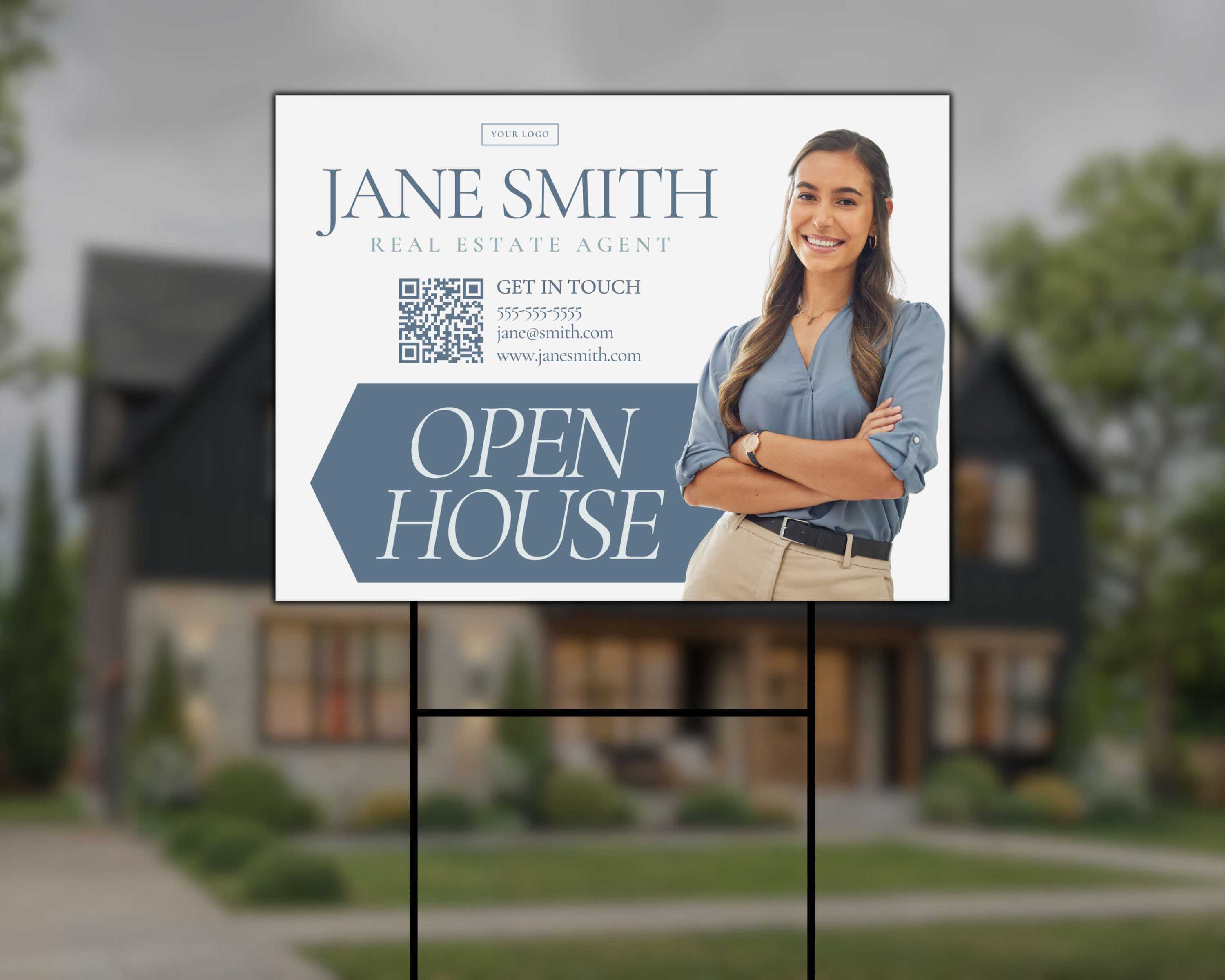 Open House Yard Sign, Real Estate Sign, Yard Sign Template, Realtor Marketing, Open House Flyer, Real Estate Template, Realtor Yard Sign