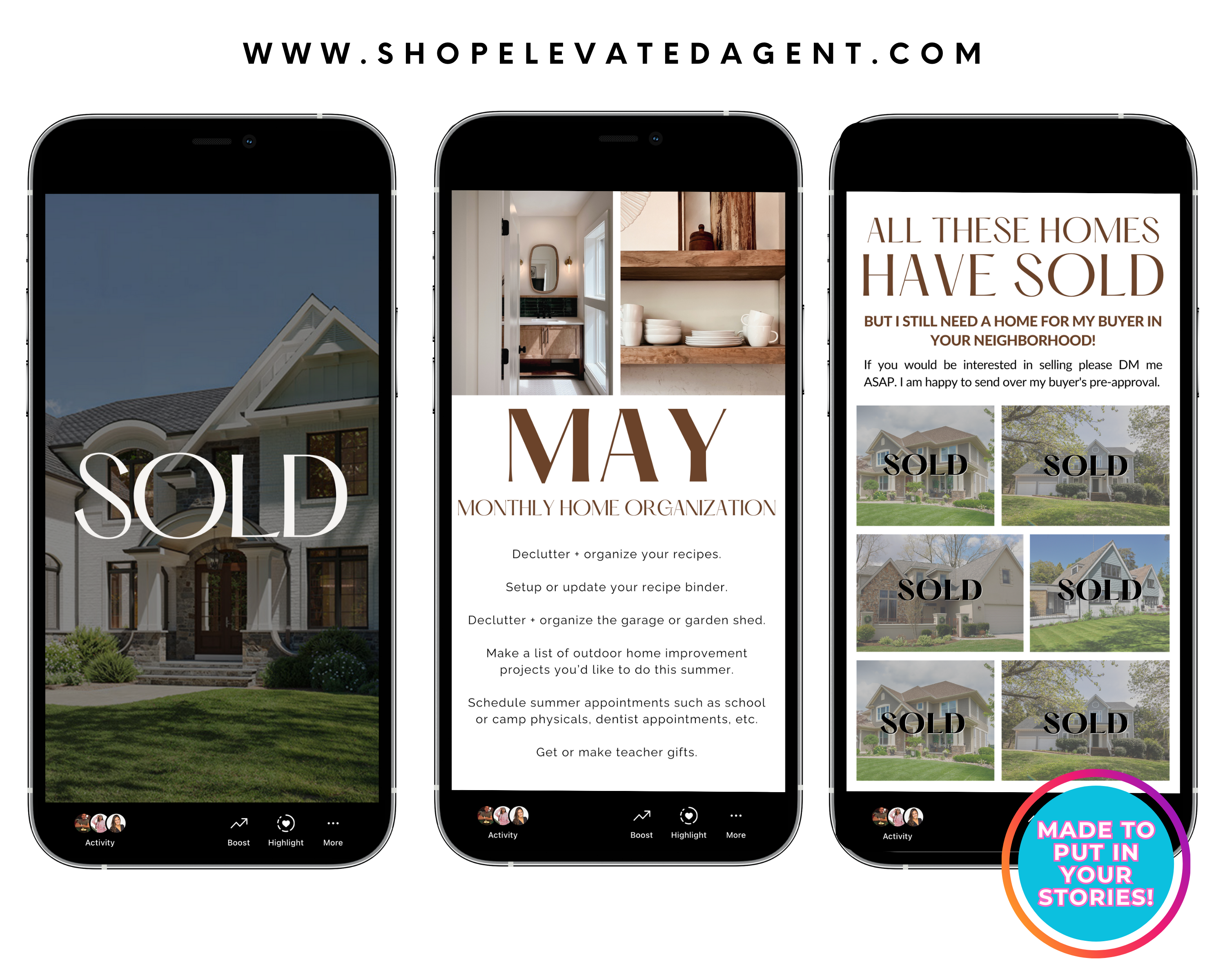 May 2024 Newsletter Story, Real Estate Newsletter, Realtor Instagram, Real Estate Marketing, Newsletter Template, Realtor Social Media, Canva Template