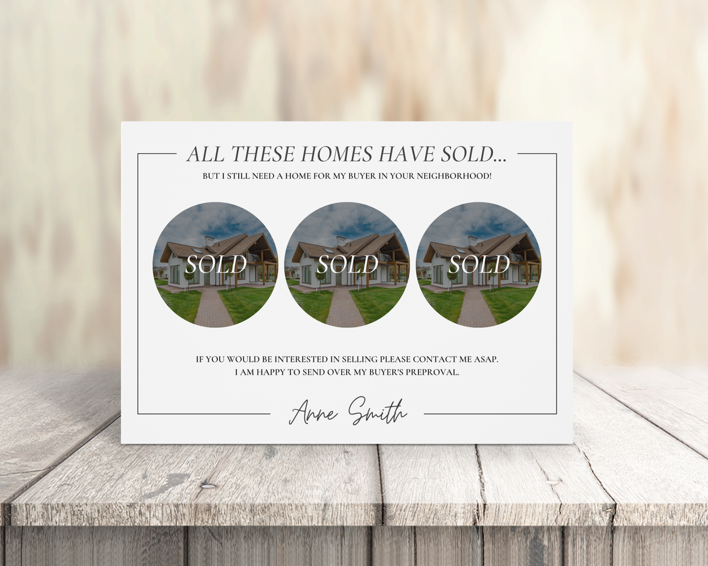 Real Estate Template – Farming Postcard for Sellers