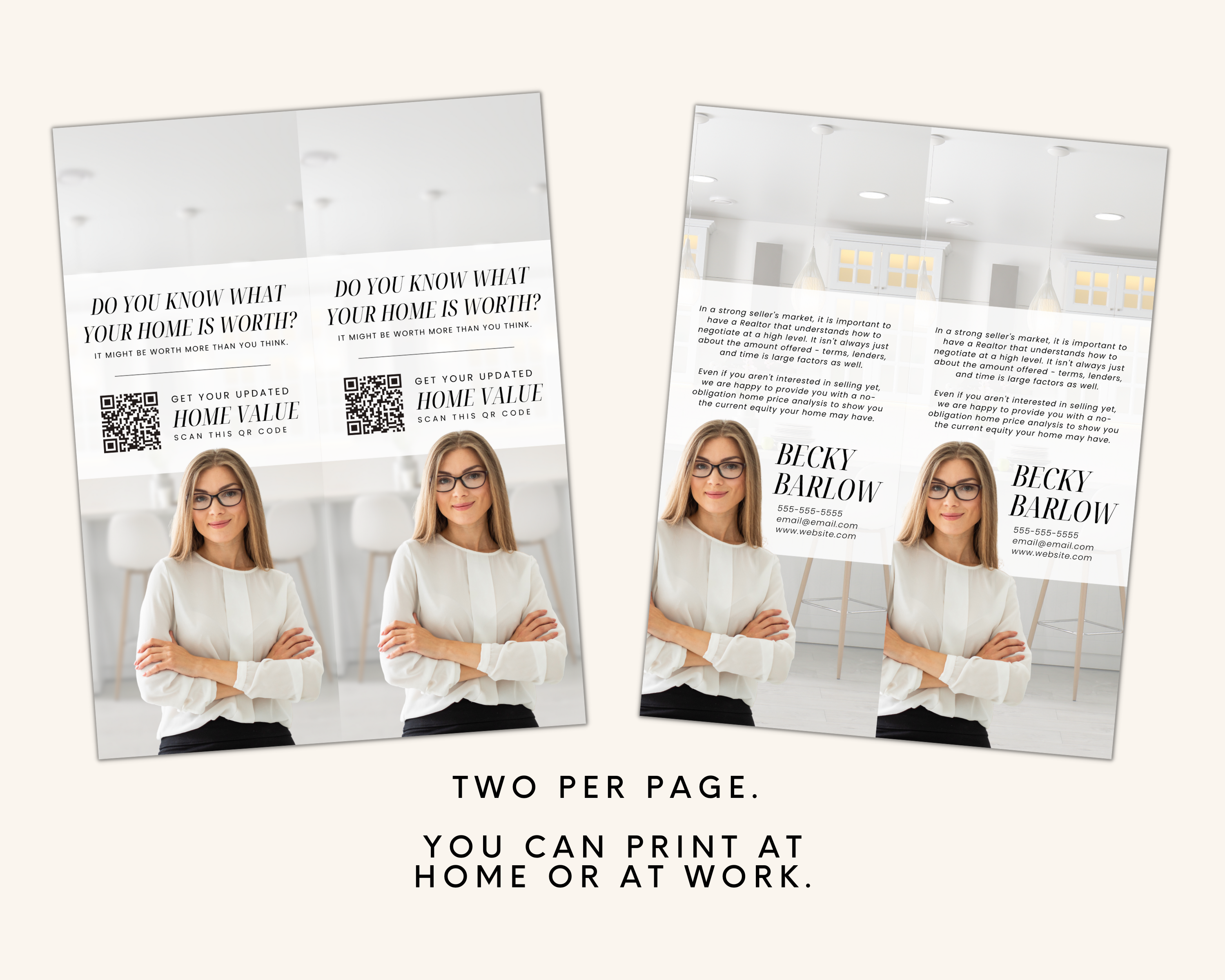 Real Estate Template – CMA Door Hanger