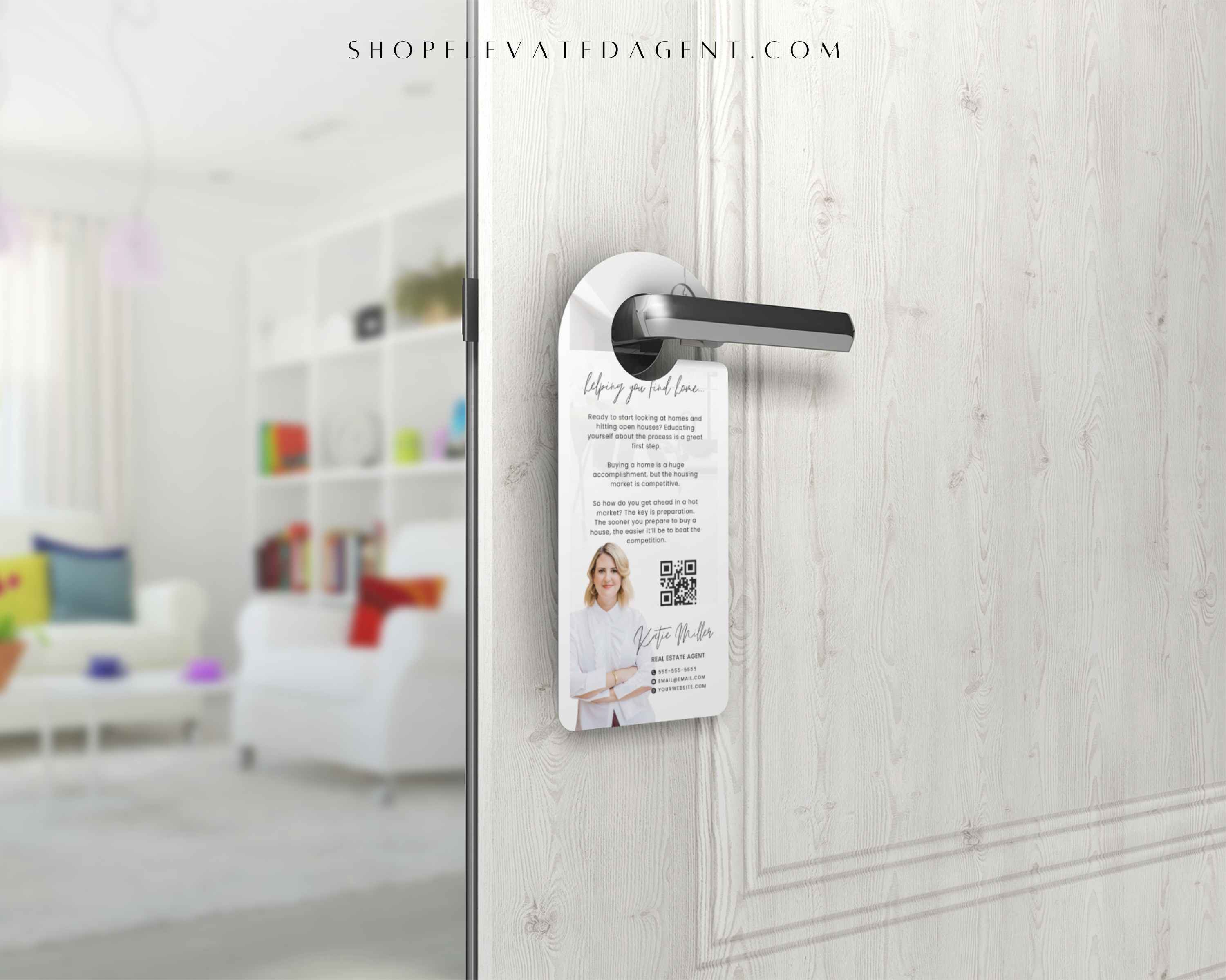 Real Estate Template – Door Hanger with Home Buying Process