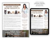 2024 April Newsletter, Real Estate Newsletter, Spring Newsletter, Real Estate Marketing, Newsletter Template, Real Estate Farming, Canva Template