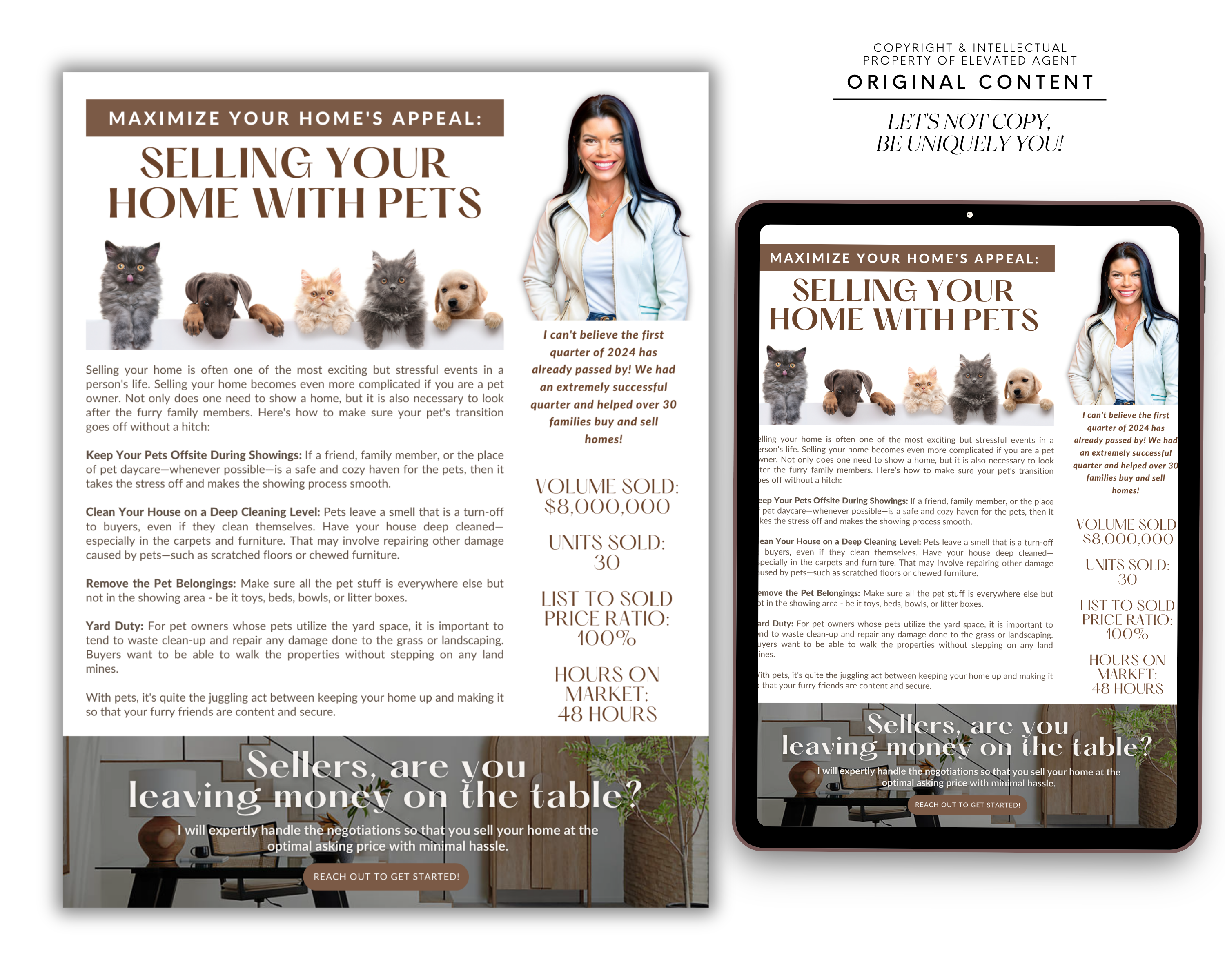 2024 April Newsletter, Real Estate Newsletter, Spring Newsletter, Real Estate Marketing, Newsletter Template, Real Estate Farming, Canva Template