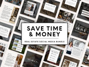 365 Real Estate Social Media Posts, Social Media Bundle, Realtor Social Media, Social Media Planner, Realtor Instagram Marketing Template