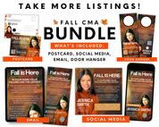 Real Estate Fall CMA Bundle, Hello Neighbor Postcard, Fall Real Estate, CMA Door Hanger, Real Estate Farming, CMA Emails, Realtor Marketing