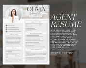 Resume Templates for Real Estate Agents, Professional Resume Templates, Real Estate Marketing, ATS Friendly Resume, Canva Resume, CV