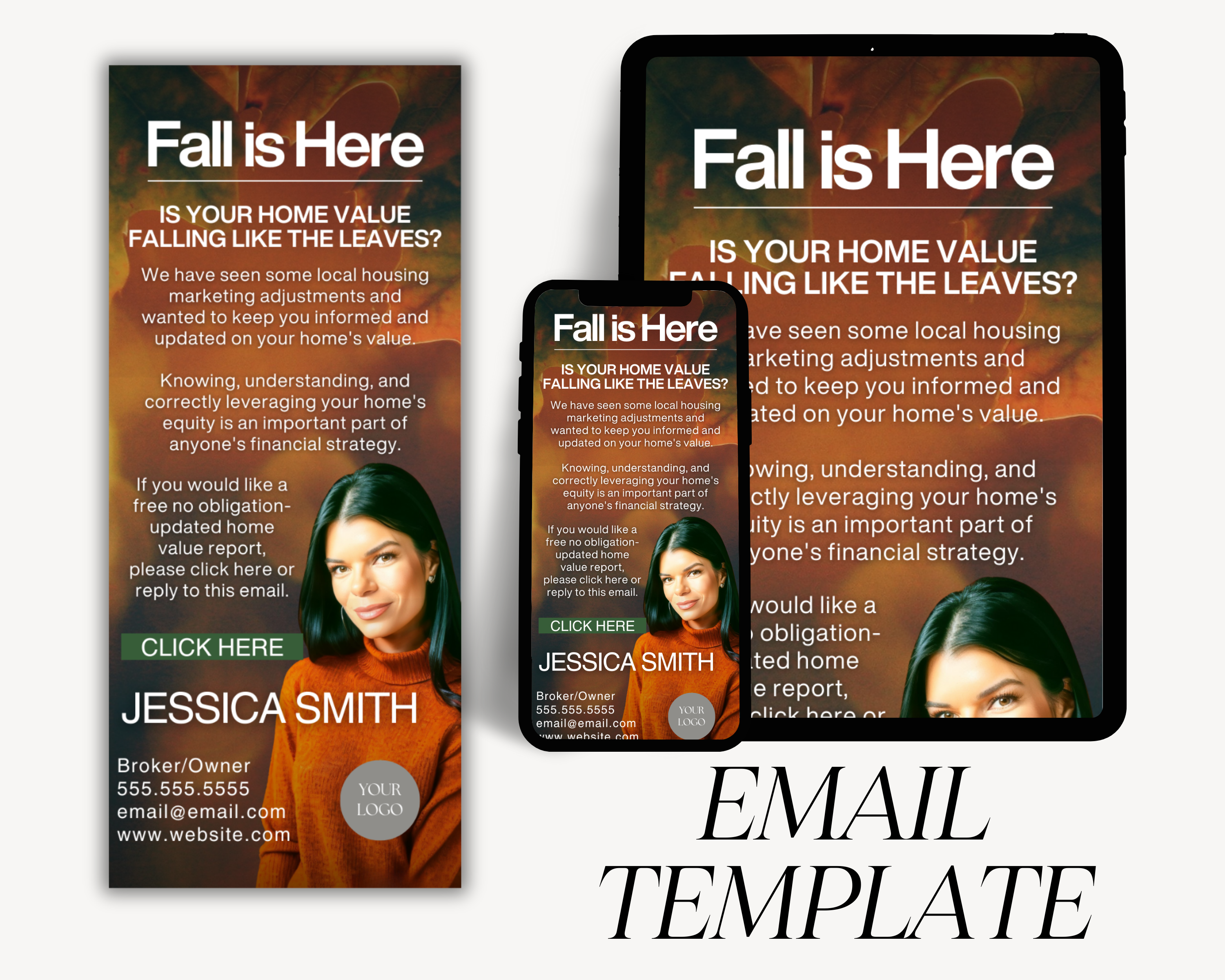 Real Estate Fall CMA Bundle, Hello Neighbor Postcard, Fall Real Estate, CMA Door Hanger, Real Estate Farming, CMA Emails, Realtor Marketing