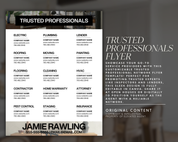 Trusted Professionals Flyer - Classic Design Style