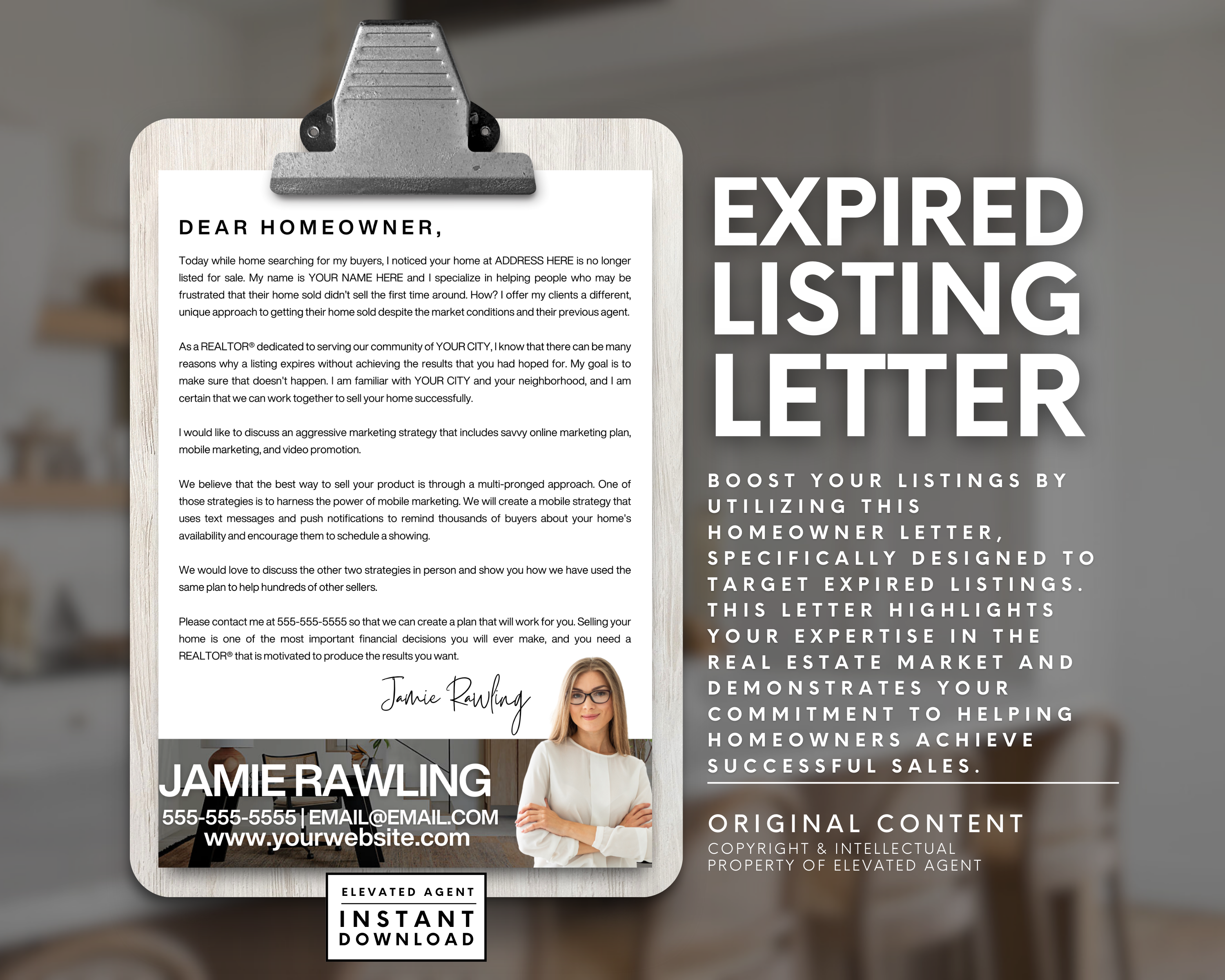 Expired Listing Letter, Real Estate Expired Letter, Listing Presentation, Realtor Marketing, Expired Listing Packet, Real Estate Mailer, Realtor Flyer