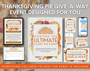 Thanksgiving Pie Give-A-Way Event Bundle 4 - Real Estate Event Templates