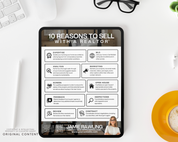 Real Estate Marketing Flyer, Realtor Packet, Real Estate Canva, Seller Presentation, Real Estate Guide, Real Estate Template, Realtor Flyer
