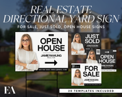 Directional Yard Sign - Classic Design Style