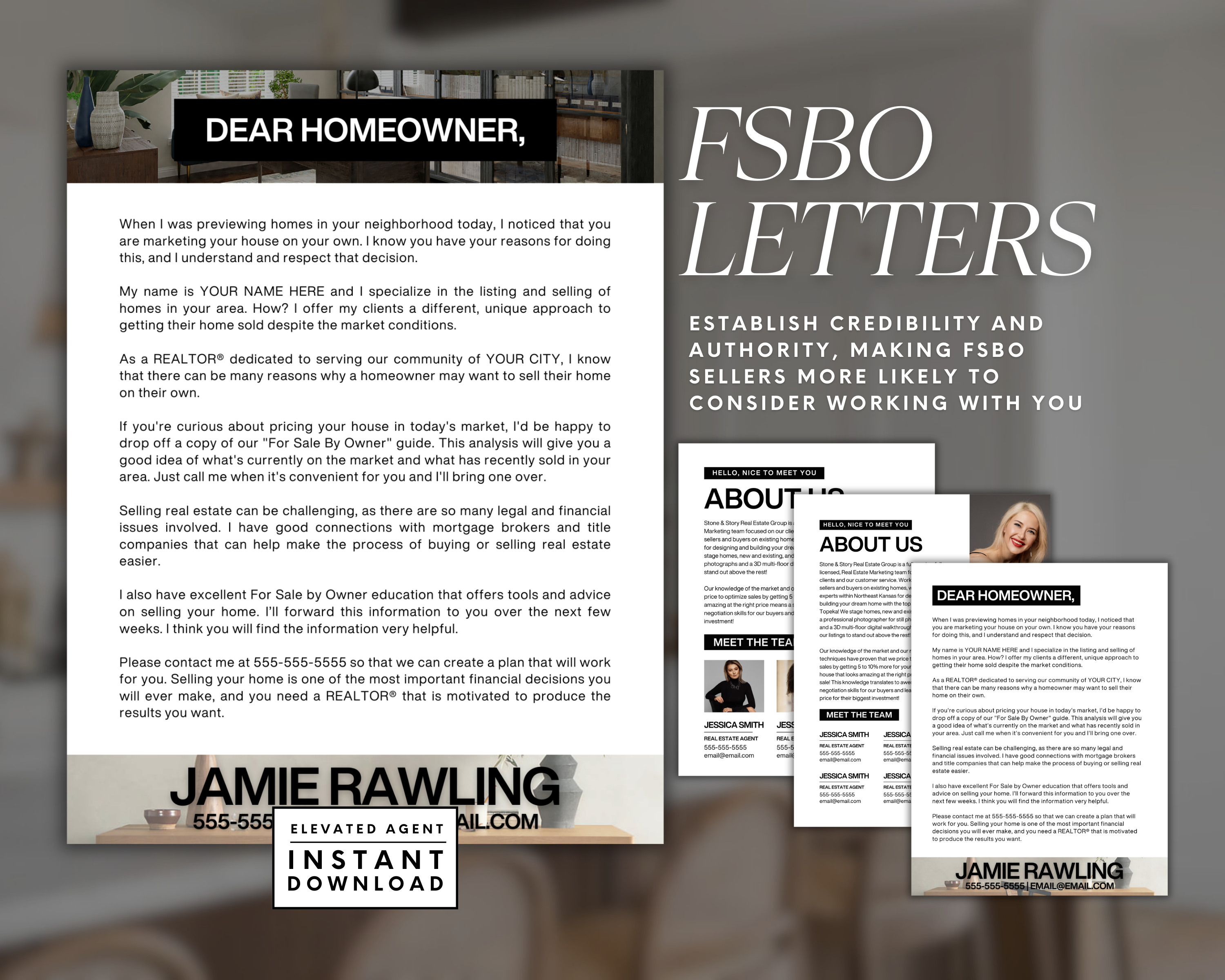 FSBO Letter - Classic Design Style