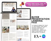 Home Buyer Presentation Canva Landing Pages - Peaceful Design Style