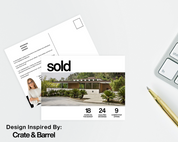 Just Sold Postcard for Real Estate Agents Farming Postcard Template