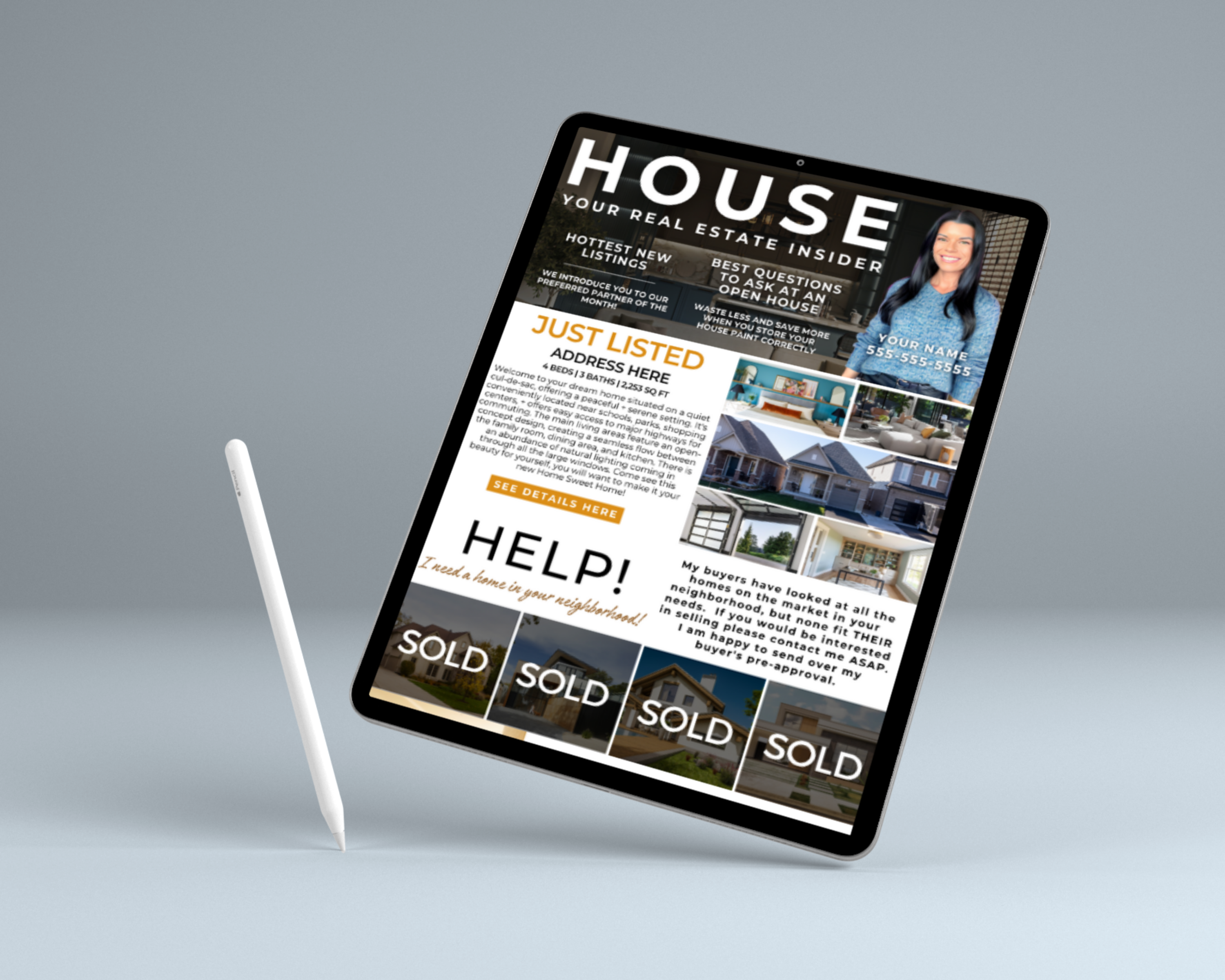 Fall Real Estate Newsletter October Newsletter Realtor Newsletter Real Estate Marketing Realtor Email Marketing Real Estate Canva Template Farming 2023