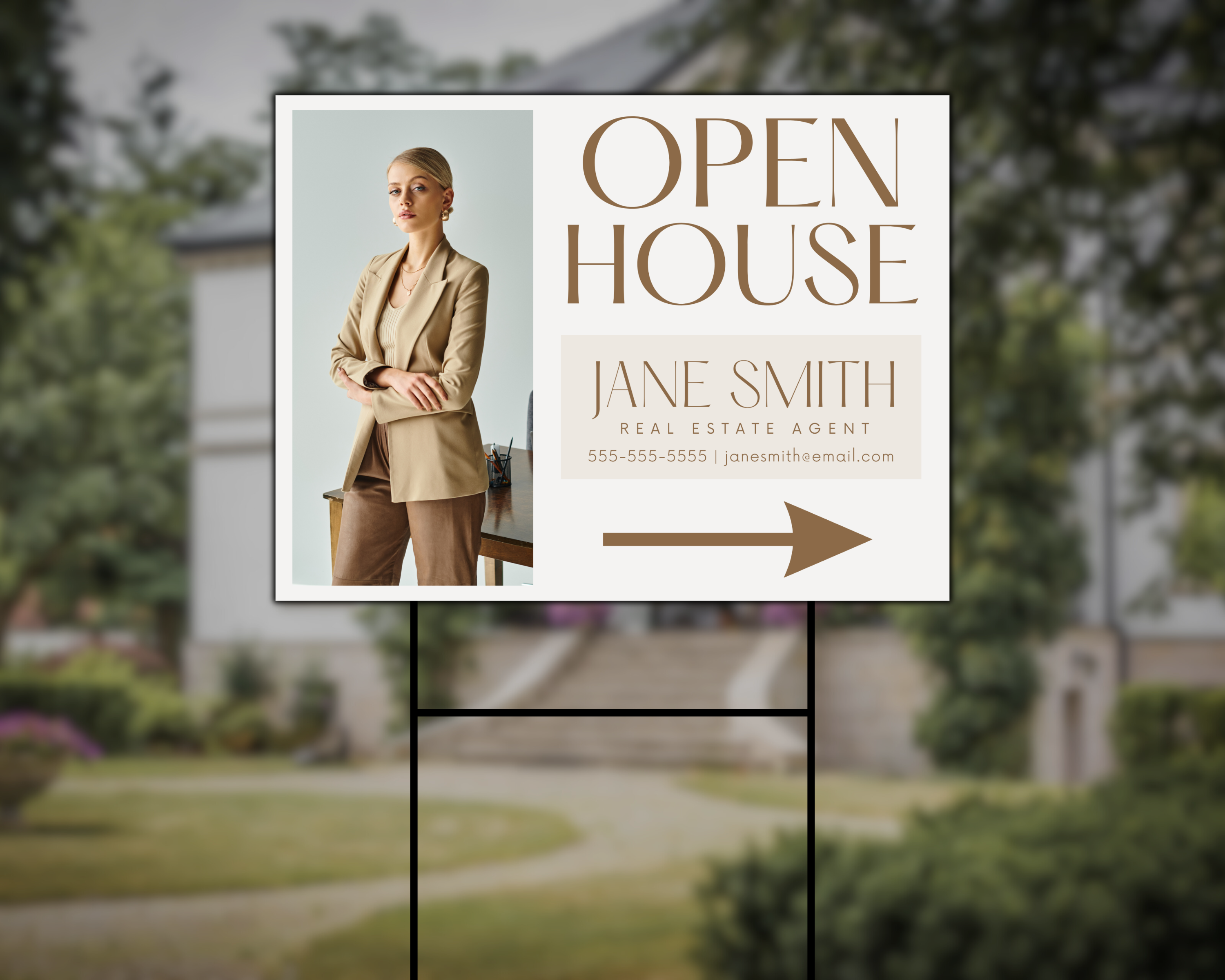 Open House Yard Sign, Real Estate Sign, Yard Sign Template, Realtor Marketing, Open House Flyer, Real Estate Template, Realtor Yard Sign