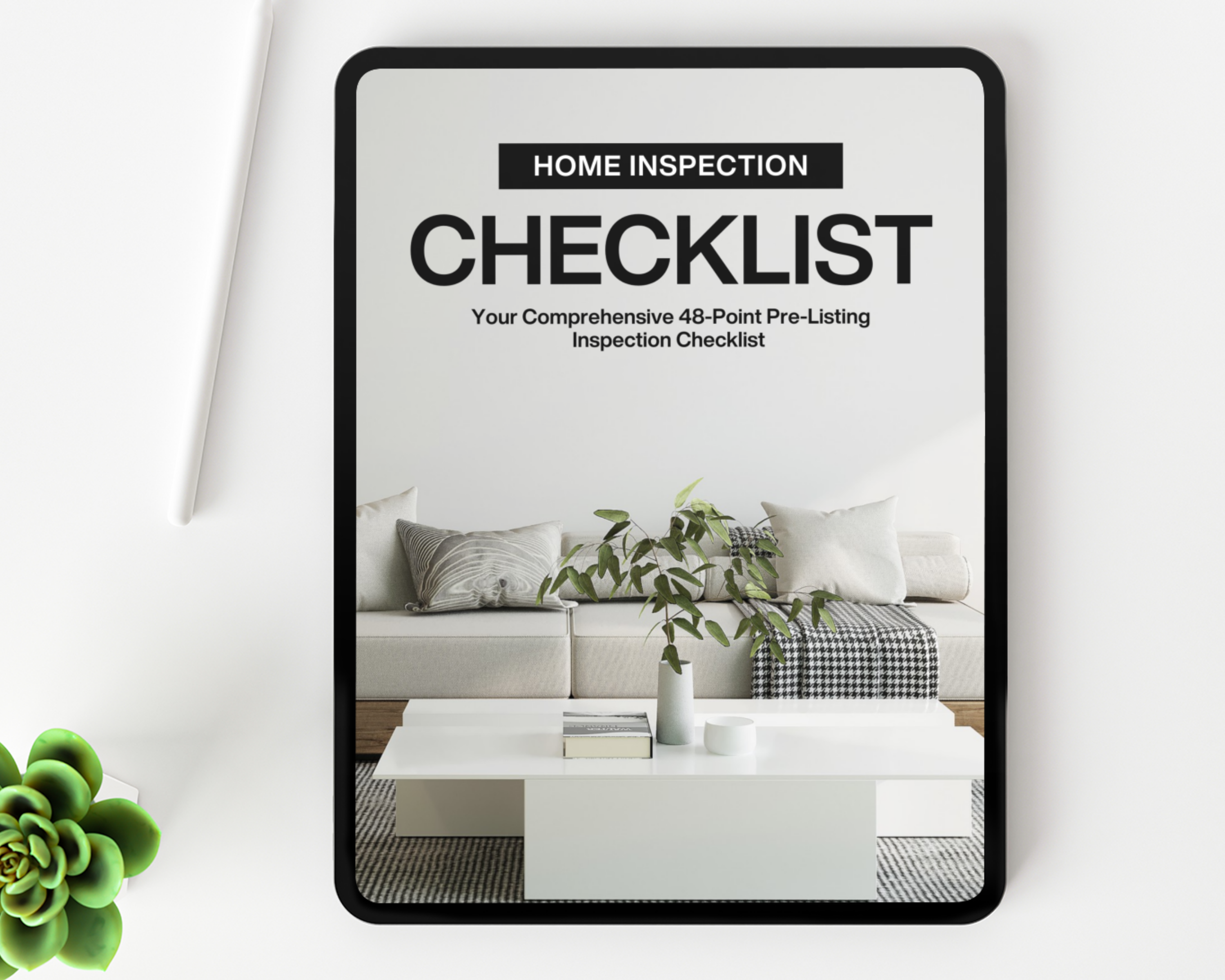 Home Inspection Checklist, Real Estate Template, Property Survey Checklist, Real Estate Marketing, Home Buyer Packet, Real Estate Flyer