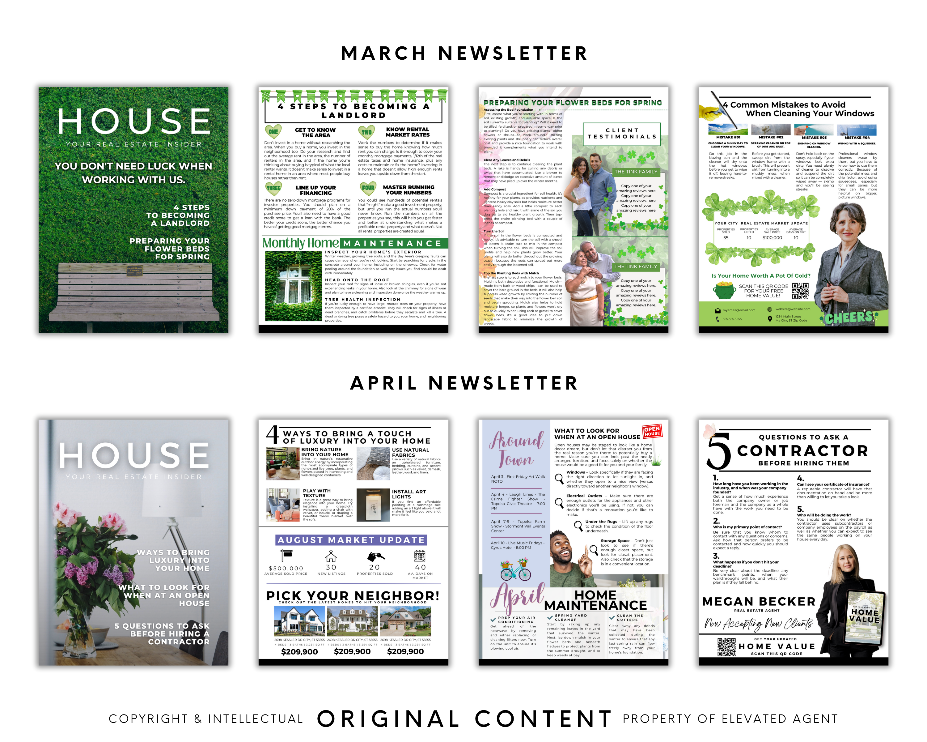 real estate newsletter, real estate newsletter template, newsletter template, real estate templates, real estate monthly newsletter