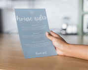 This Real Estate Template – House Rules Airbnb Sign