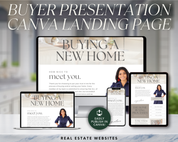 Home Buyer Presentation Canva Landing Pages - Peaceful Design Style