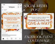 Thanksgiving Pie Give-A-Way Event Bundle 4 - Real Estate Event Templates