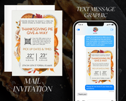 Thanksgiving Pie Give-A-Way Event Bundle 4 - Real Estate Event Templates