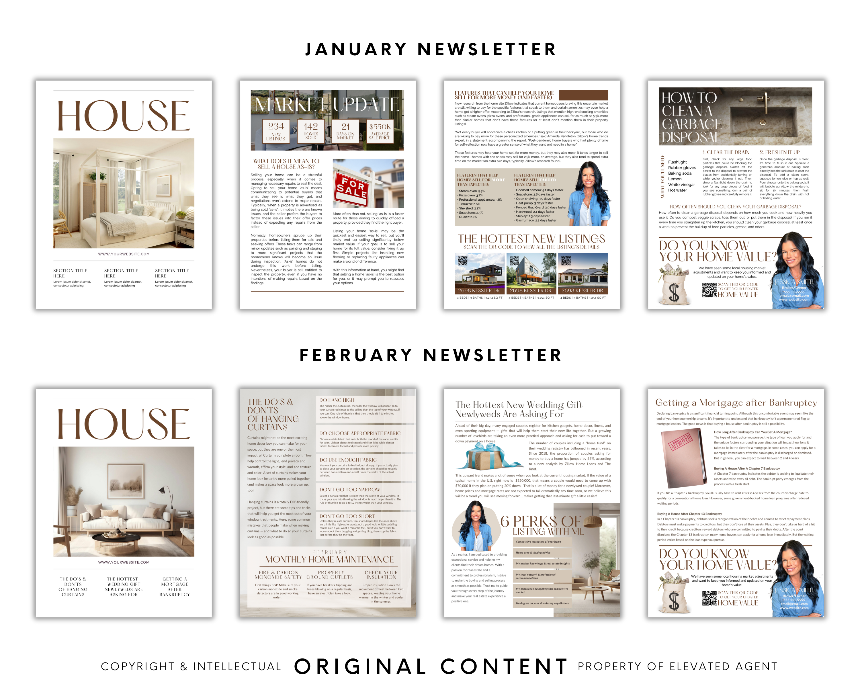 12-Month Real Estate Newsletter Bundle