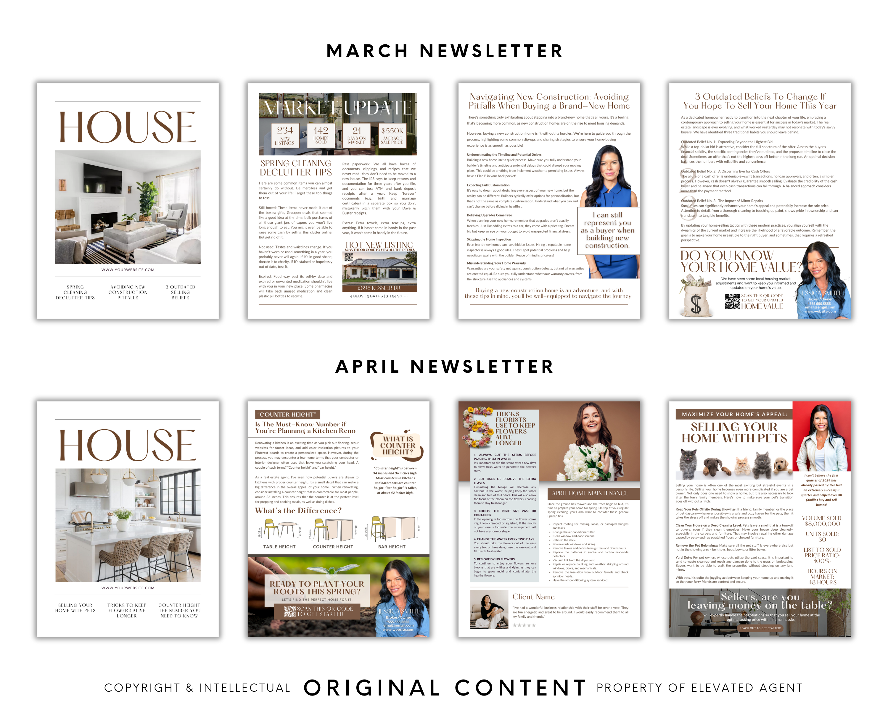 12-Month Real Estate Newsletter Bundle