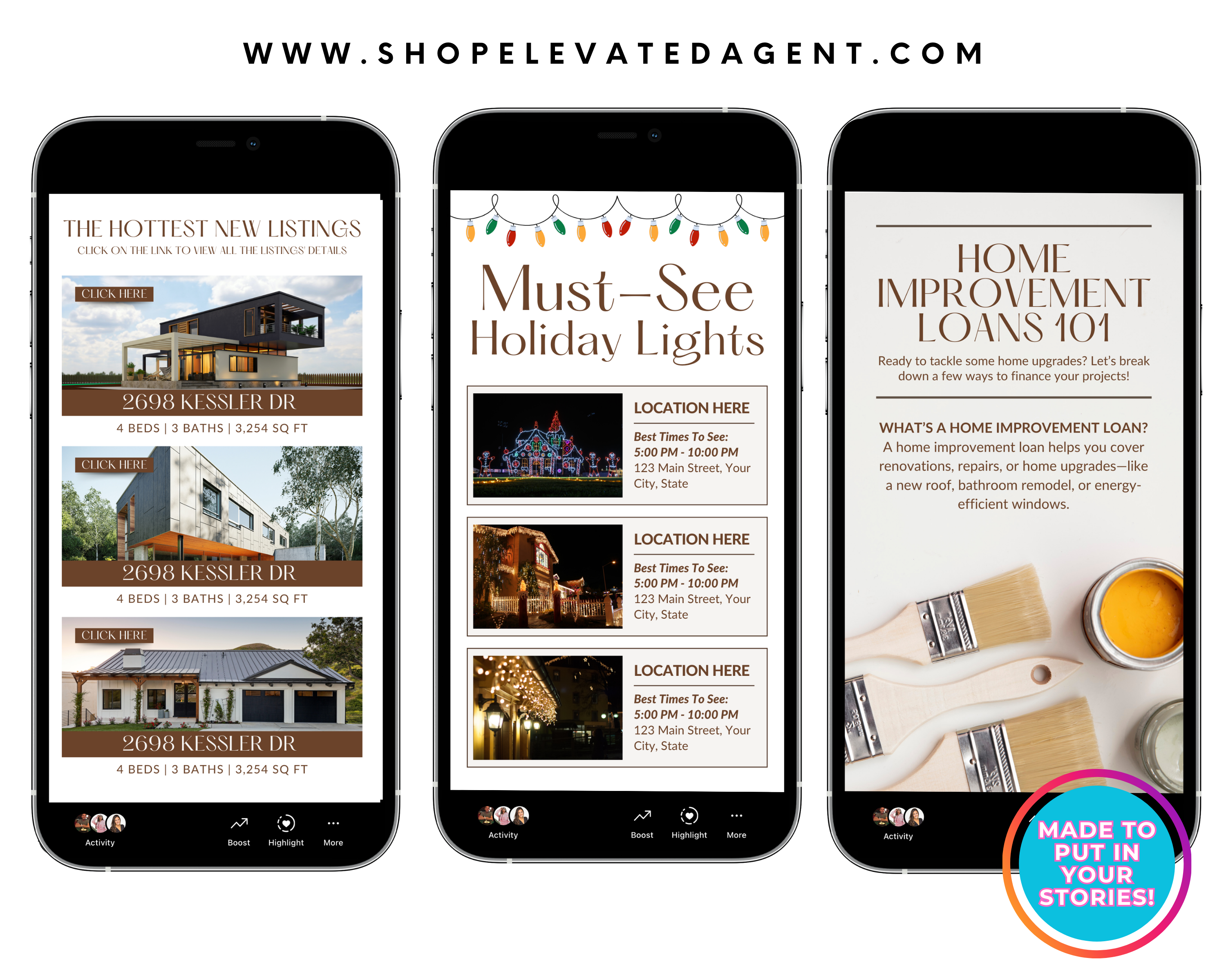 December 2024 Story Newsletter, Real Estate Newsletter, Realtor Marketing, Social Media Content, Realtor Newsletter, Canva Template, Flyer 
