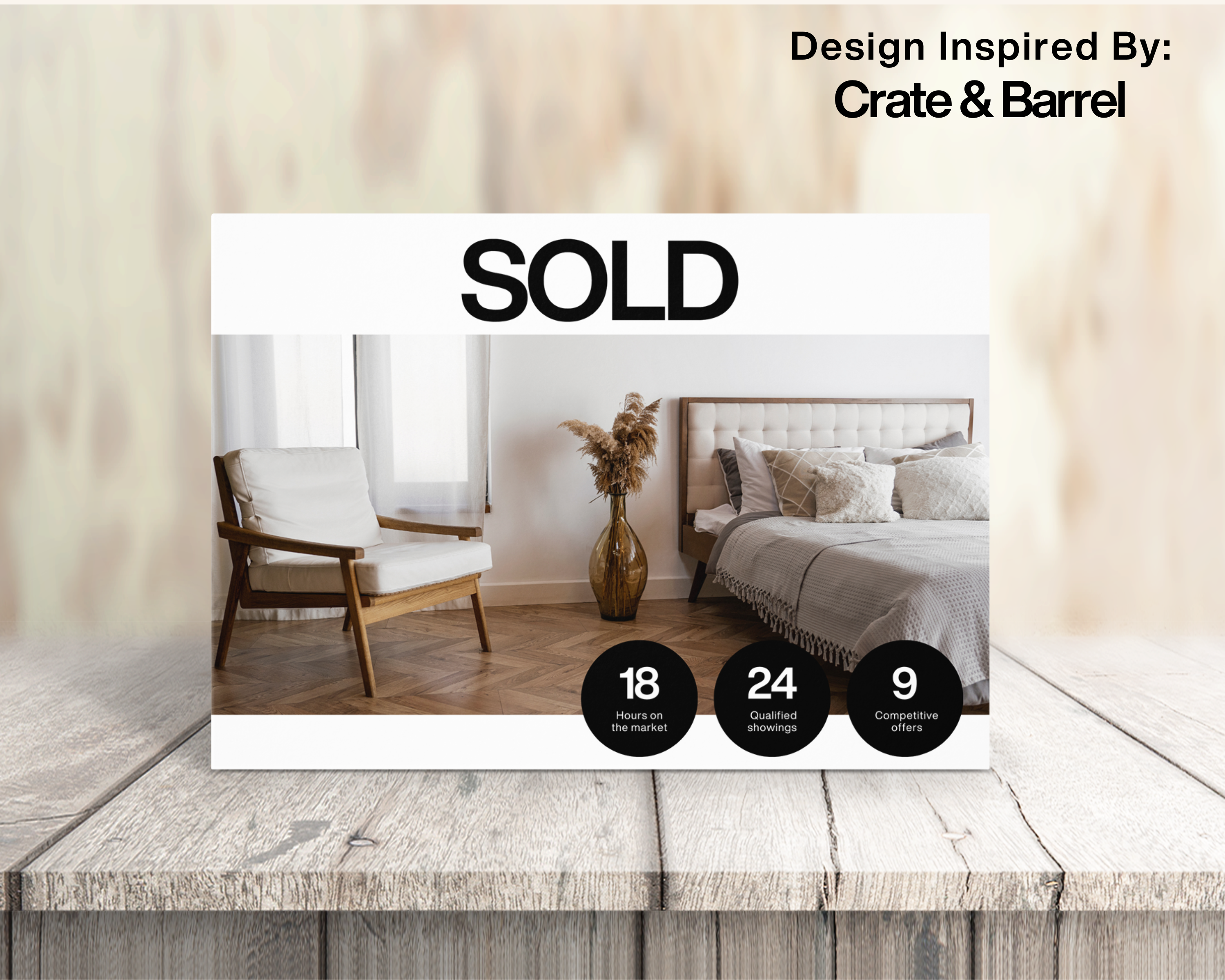 Real Estate Template - Classic Sold Fast Postcard 2