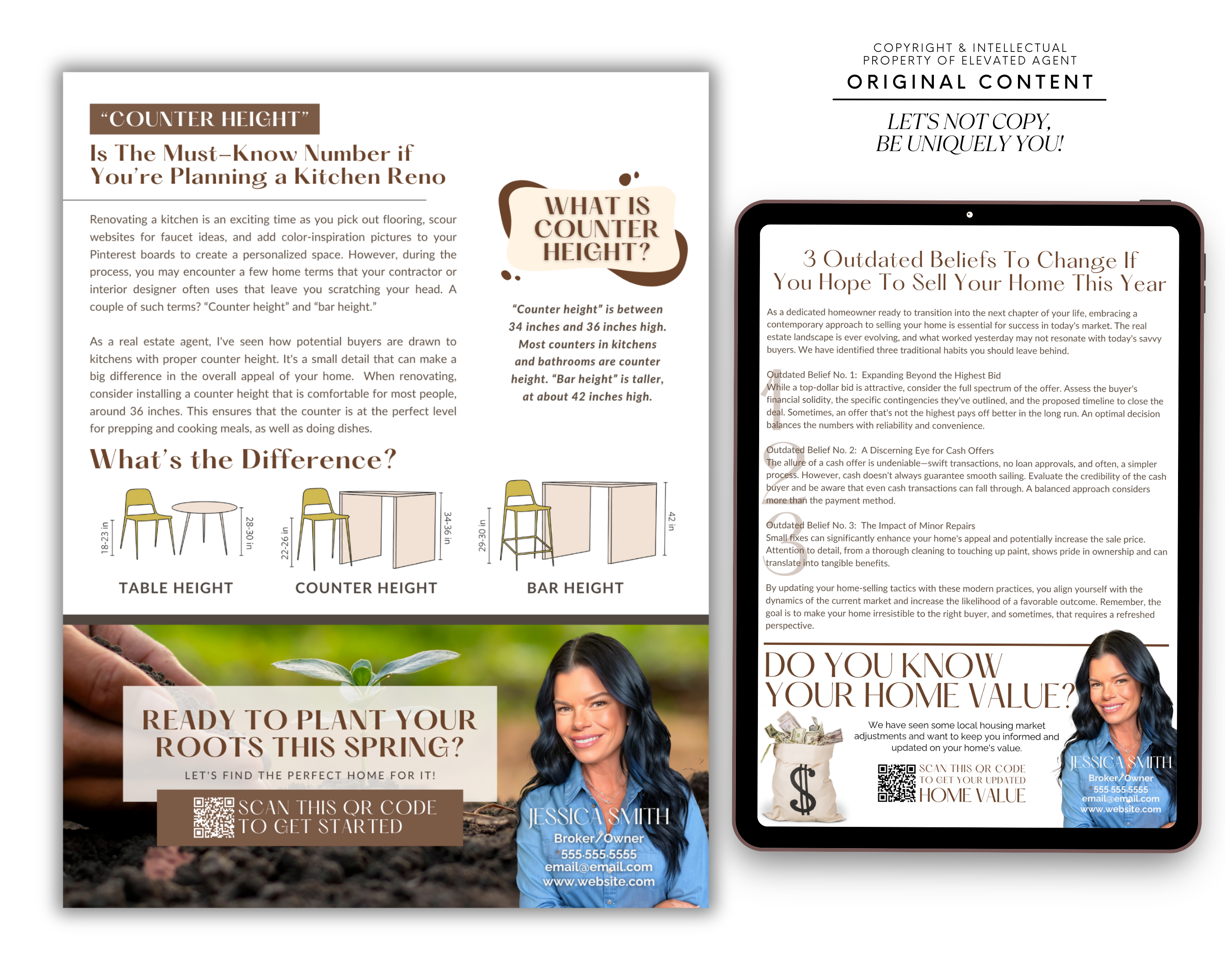 2024 April Newsletter, Real Estate Newsletter, Spring Newsletter, Real Estate Marketing, Newsletter Template, Real Estate Farming, Canva Template