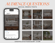 Realtor Social Media Template, Real Estate Marketing, Realtor Instagram Posts, Real Estate Content, Social Media Planner, Real Estate Flyer