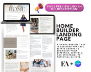 Home Builder Landing Pages - Peaceful Design Style