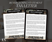 Buyer Closing Statement Tax Letter - Classic Design Style