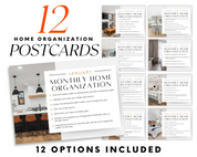 Home Organization Postcards - Exclusive Design Style