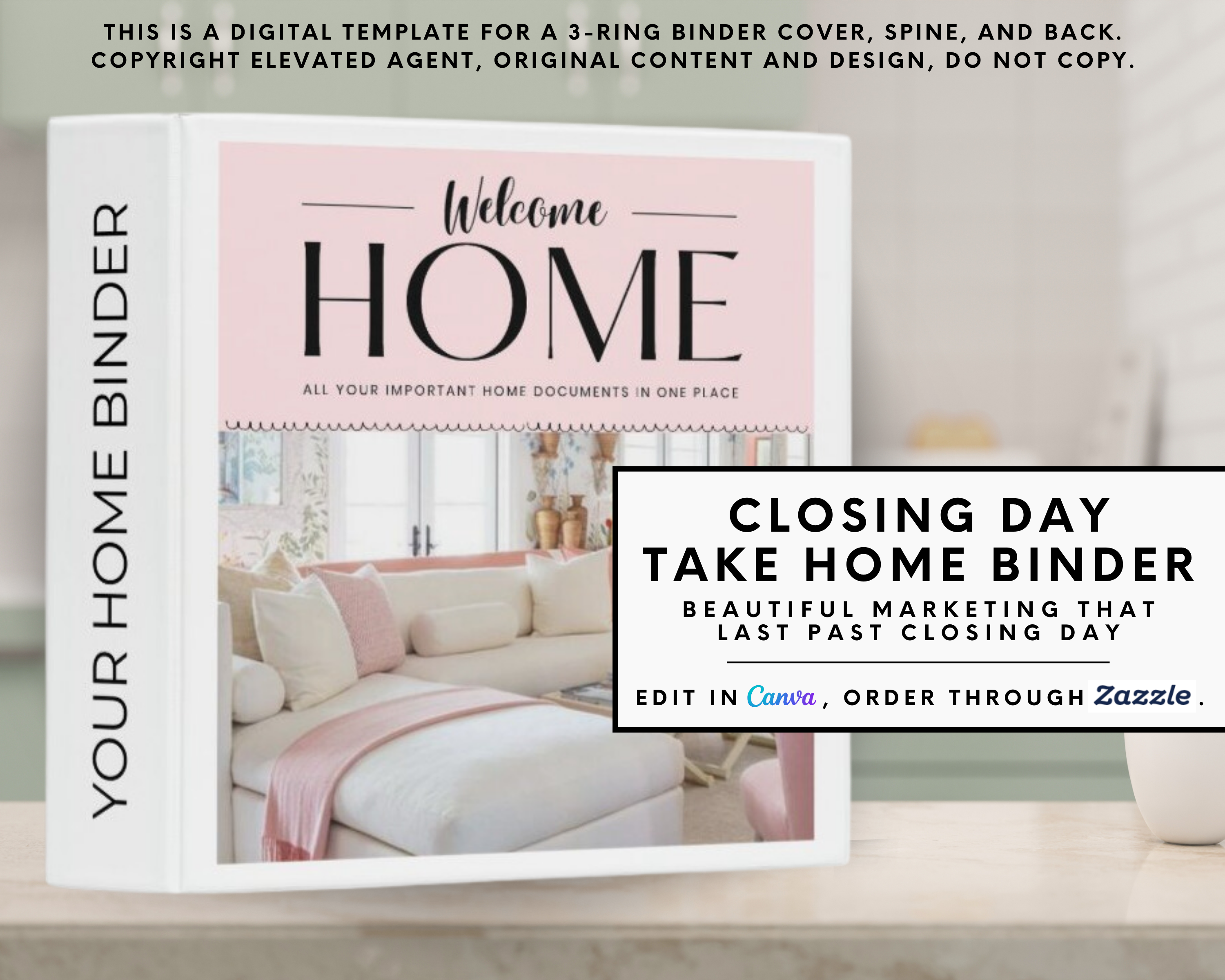 New Home Binder, Real Estate Client Closing Exit Packet, Real Estate Template, Realtor Closing Gift, Real Estate Flyer, Home Buyer Packet