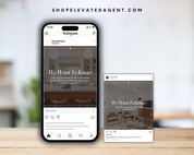 Realtor Social Media Template, Real Estate Marketing, Realtor Instagram Posts, Real Estate Content, Social Media Planner, Real Estate Flyer