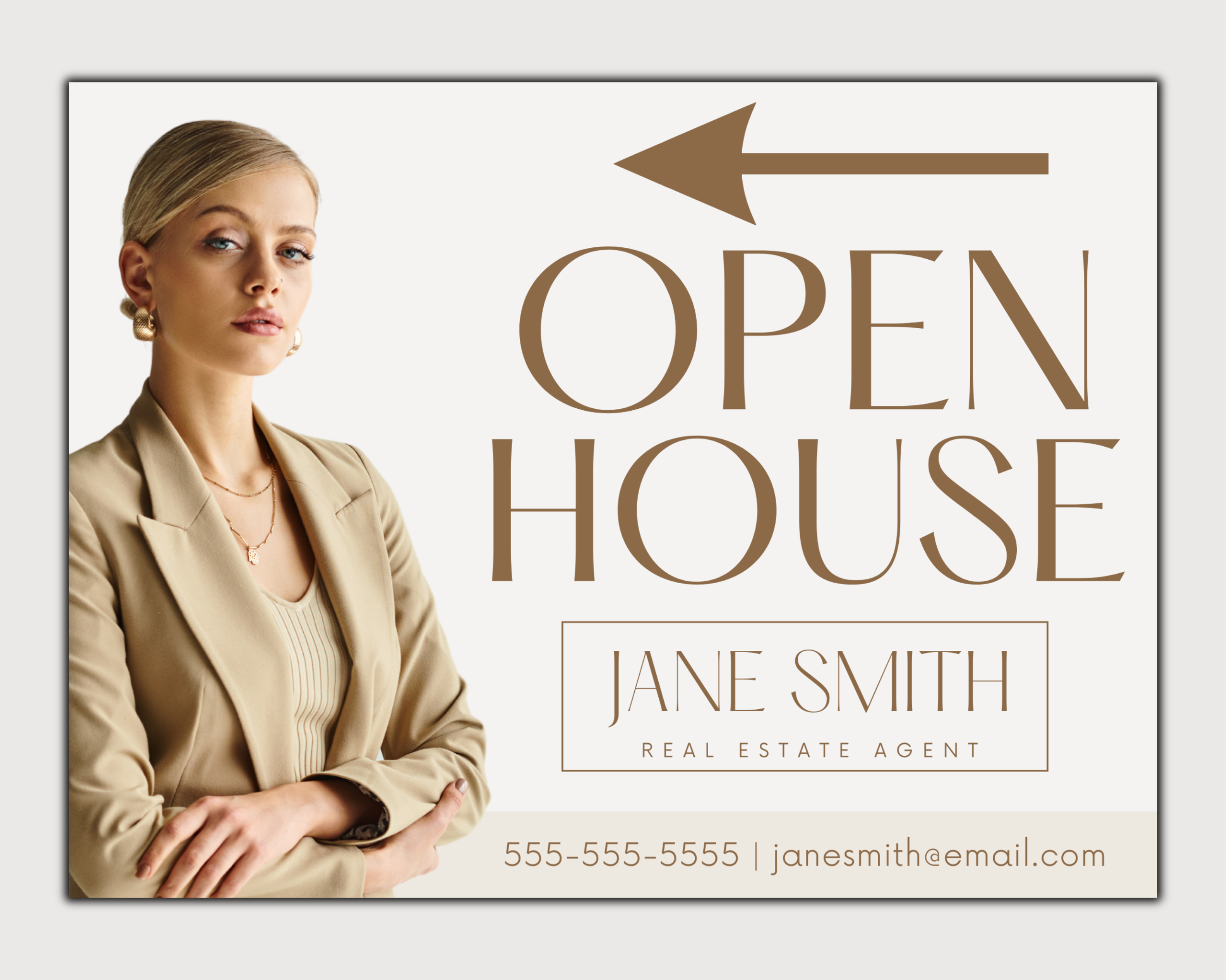 Open House Yard Sign, Real Estate Sign, Yard Sign Template, Realtor Marketing, Open House Flyer, Real Estate Template, Realtor Yard Sign