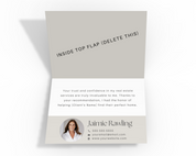 Real Estate Client Referral Folded Thank You Card, Agent Referral Card, Real Estate Template, Realtor Marketing, Real Estate Flyer, Canva