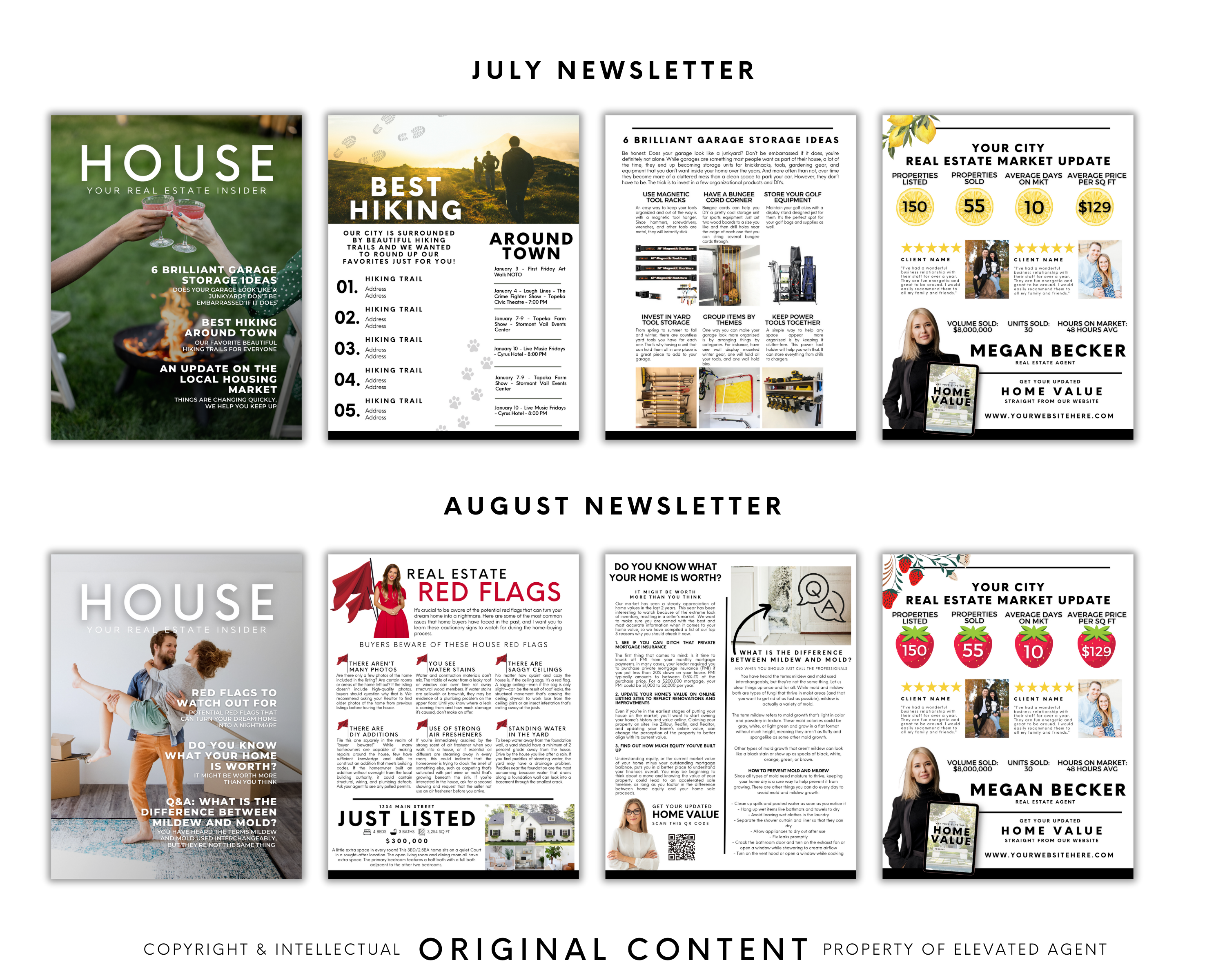 real estate newsletter, real estate newsletter template, newsletter template, real estate templates, real estate monthly newsletter