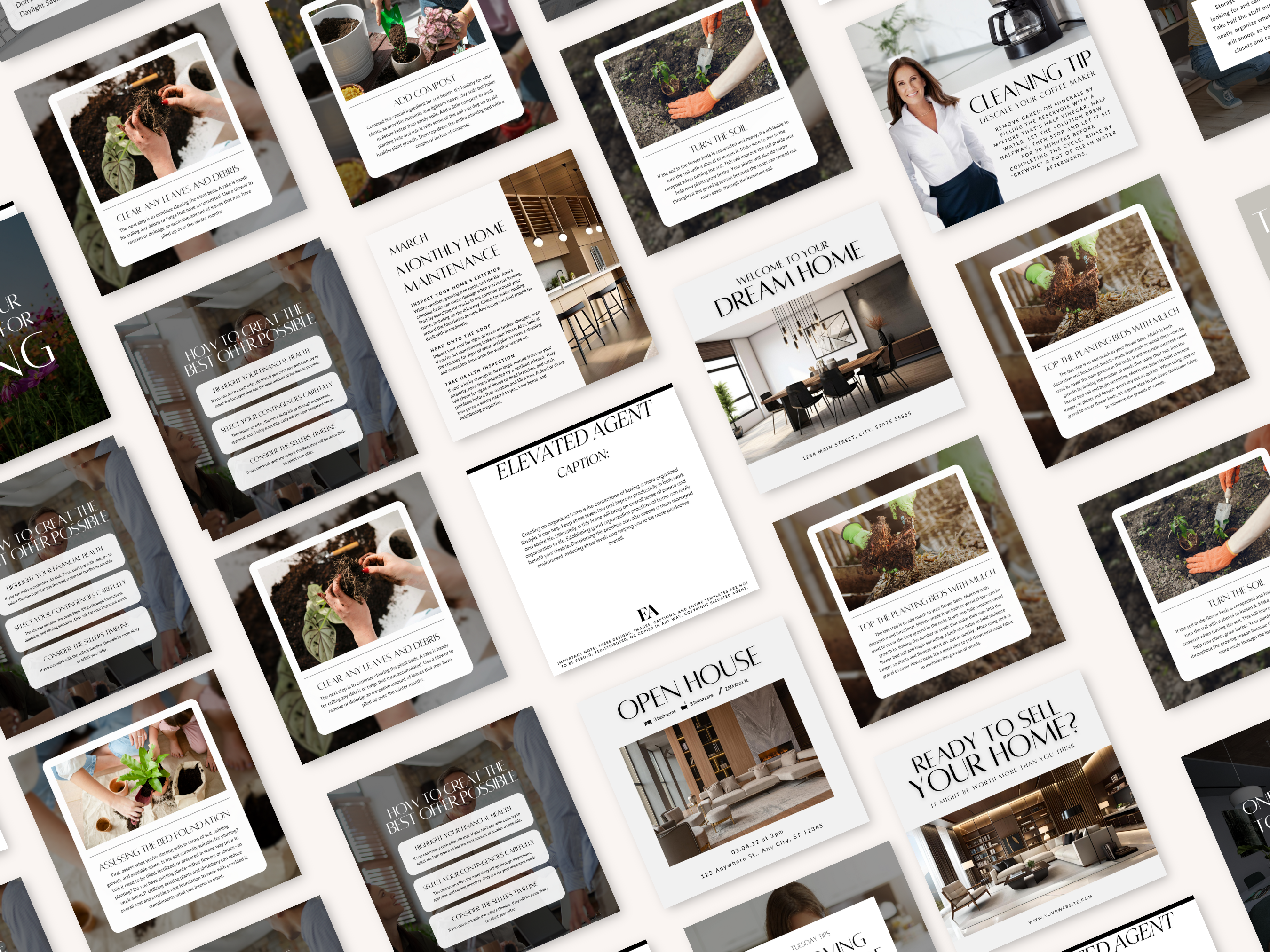 365 Real Estate Social Media Posts, Social Media Bundle, Realtor Social Media, Social Media Planner, Realtor Instagram Marketing Template