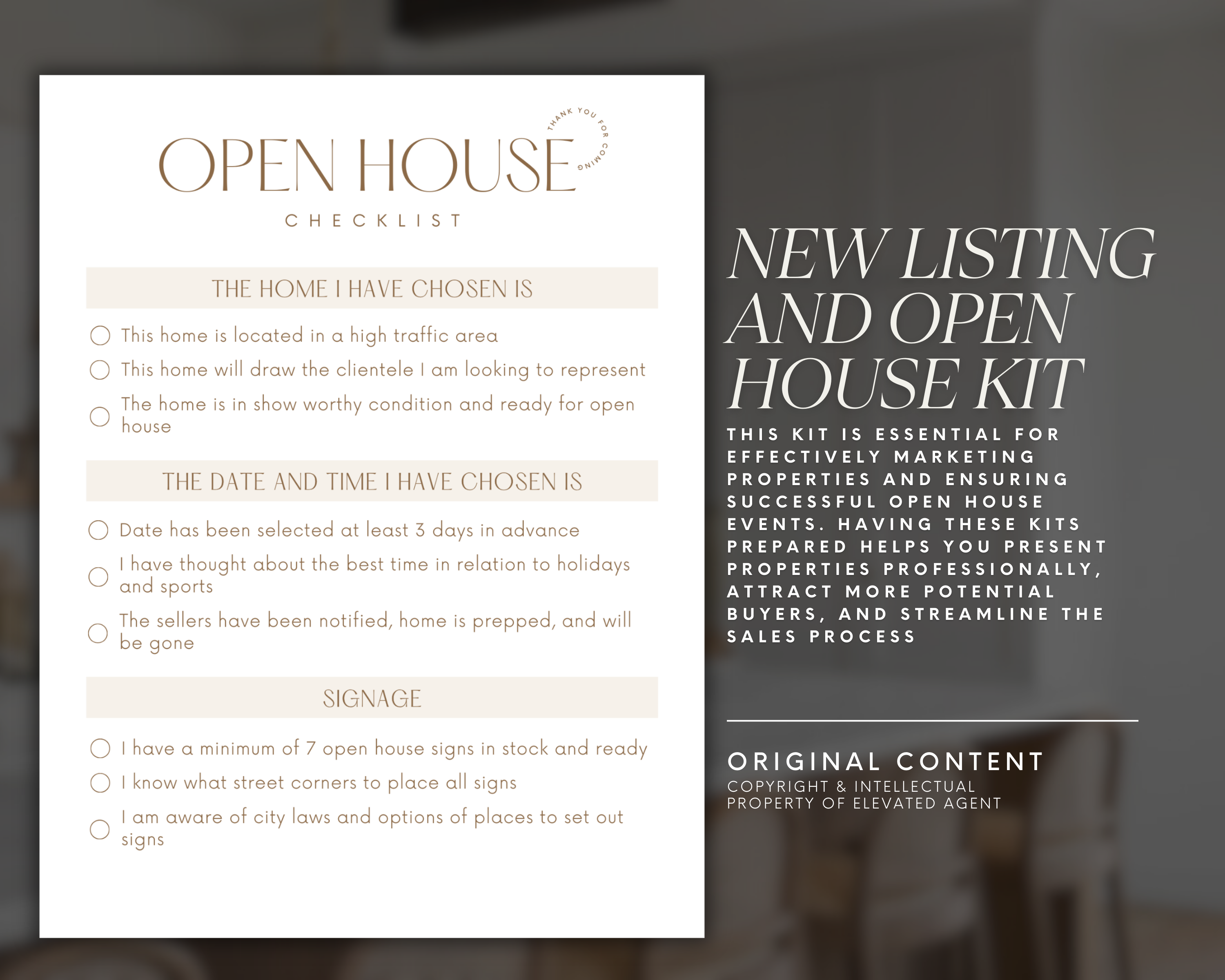 Real Estate New Listing and Open House Kit, Real Estate Template, Realtor Marketing, Just Listed, Real Estate Flyer, Listing Presentation, Open House