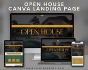 Open House Canva Landing Pages - Exclusive Design Style